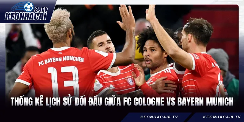 Thống kê lịch sử đối đầu giữa FC Cologne vs Bayern Munich